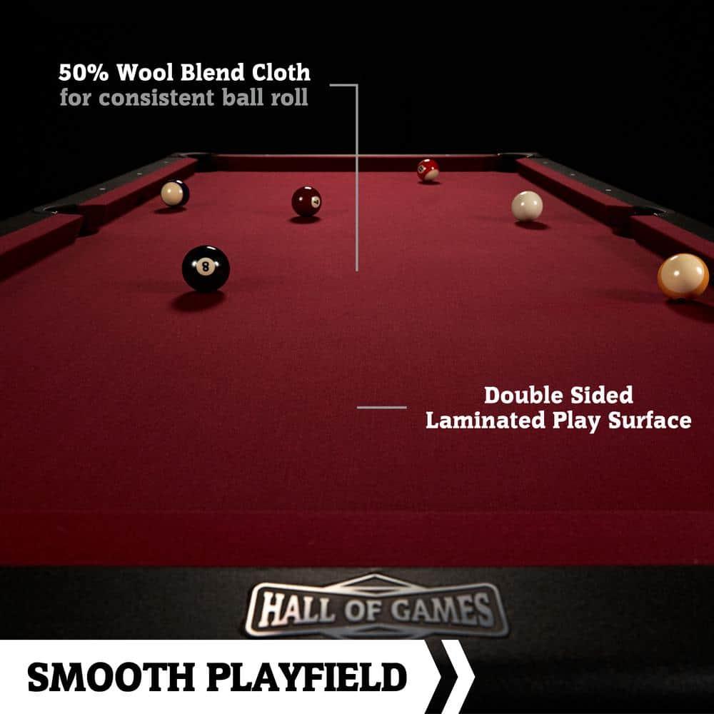 Hall of Games Hall of Games Edgewood 7' Pool Table with Playing Accessories