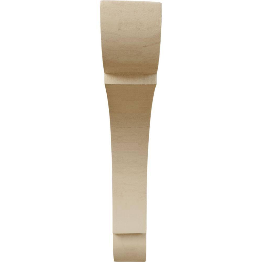 Ekena Millwork 1 3/4"W x 10"D x 10"H Large Olympic Wood Bracket, Rubberwood