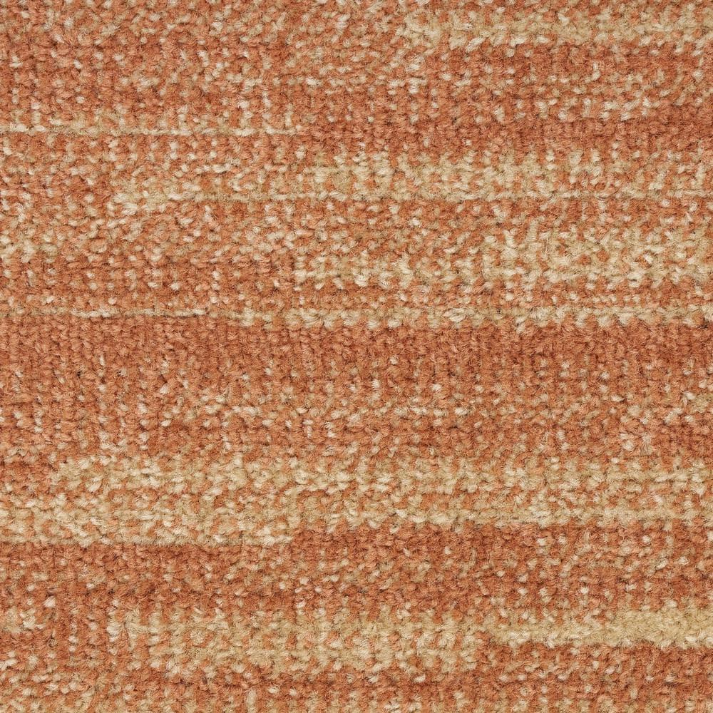 Nourison Essentials Easy Care Indoor Outdoor Area Rug - Rust 9' x 12'