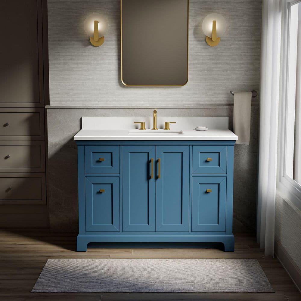 Charlemont 48 In. Bathroom Vanity Cabinet With Sink And Quartz Top