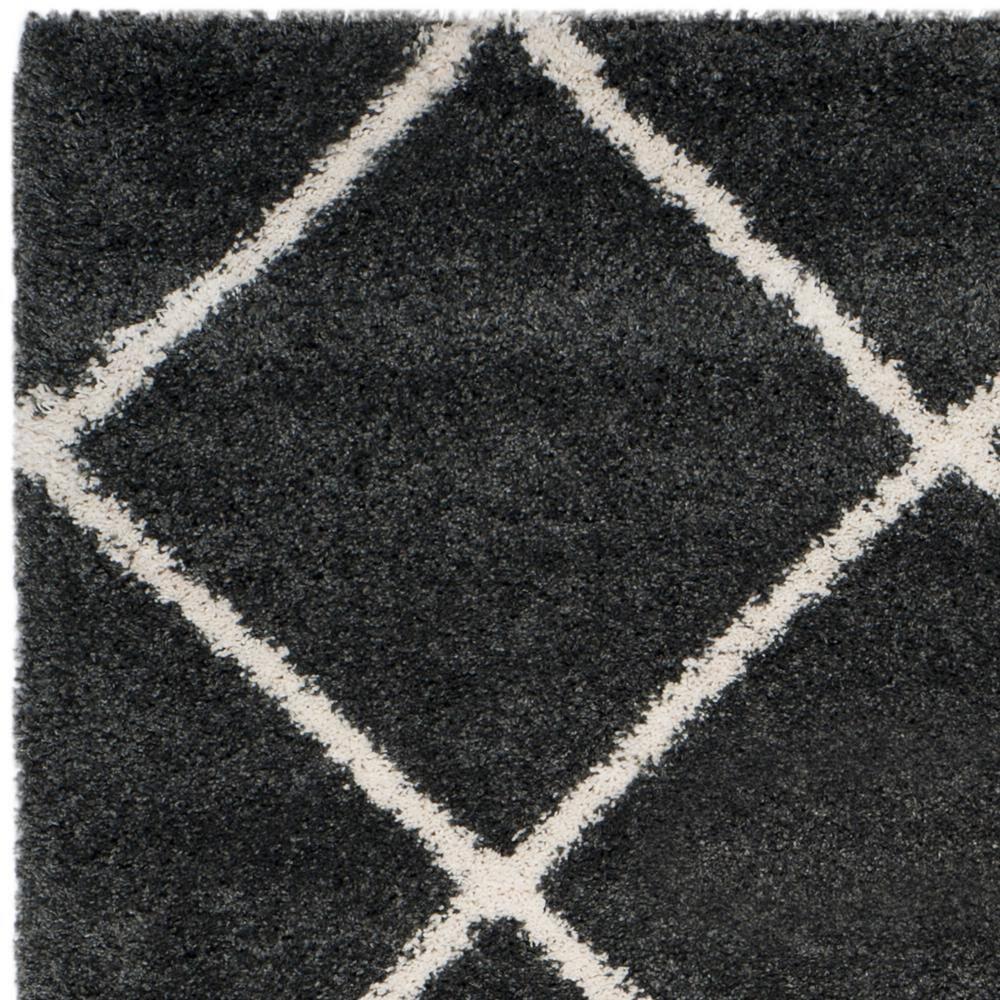 Hudson Shag SGH281 Power Loomed Indoor Area Rug - Dark Grey/Ivory - 8'x10' - Safavieh