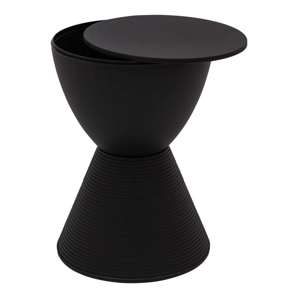 LeisureMod Boyd Modern Round Plastic Side Table