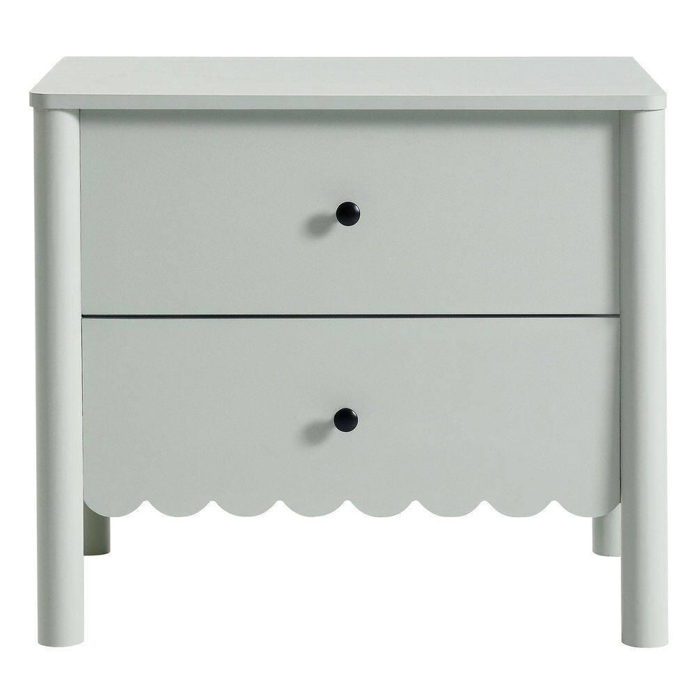 Modway Emmeline Scalloped 2-Drawer Nightstand
