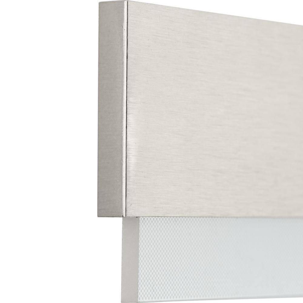 Progress Lighting Semblance 1-Light LED Linear Vanity Light, Brushed Nickel, Acrylic Shade