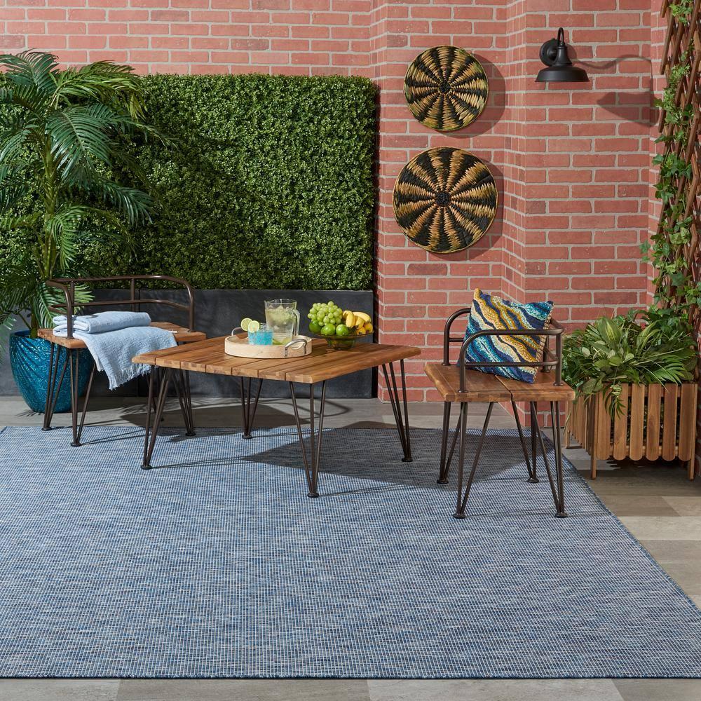 Nourison Positano POS01 Indoor/outdoor Area Rug - Navy Blue 8' x 10'