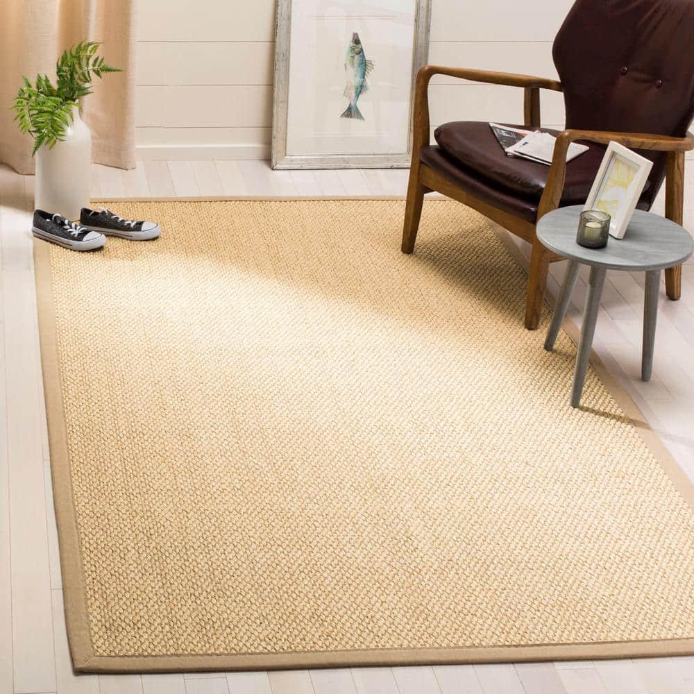 Natural Fiber NF152 Power Loomed Indoor Accent Rug - Ivory/Beige - 3'x5' - Safavieh