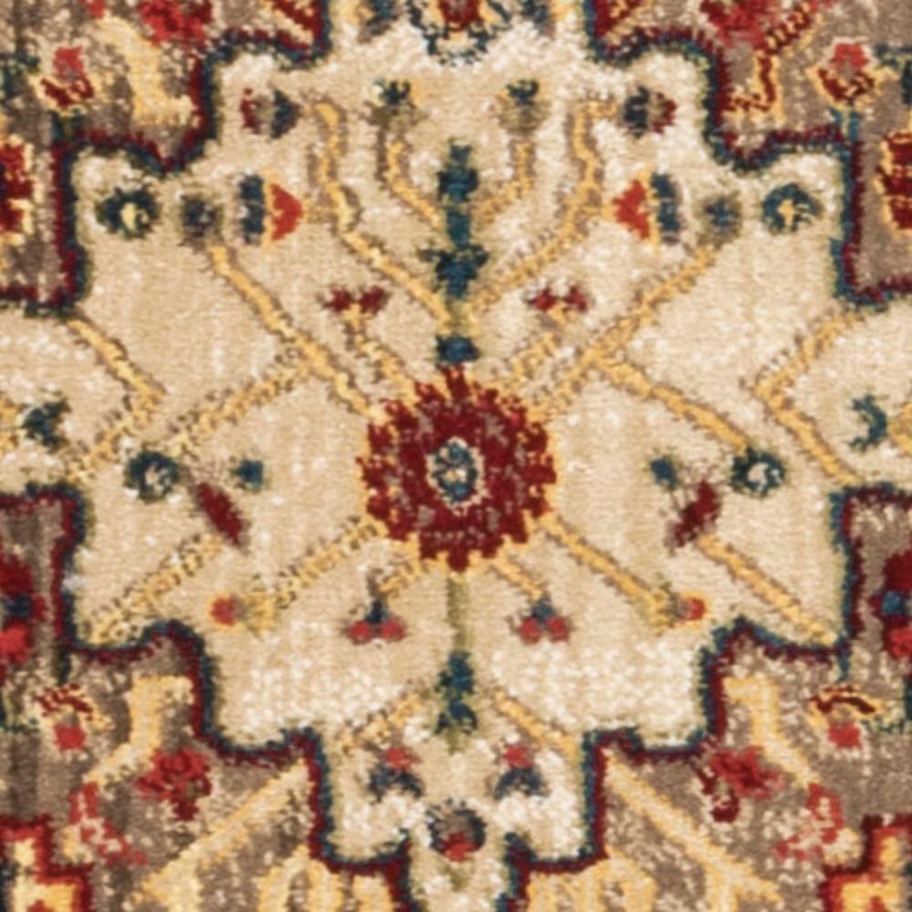 Kashan KSN306 Power Loomed Runner Rug - Ivory/Blue - 2'6"x8' - Safavieh