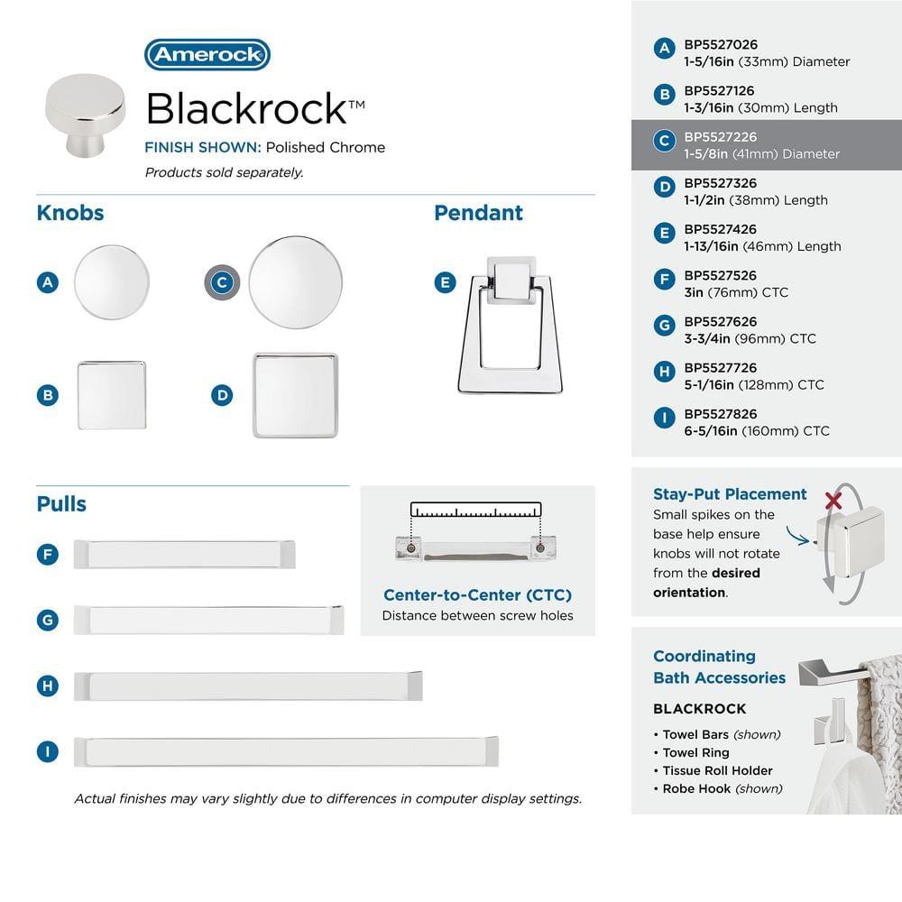 Blackrock Oversized 1 3/4" Diameter Mushroom Knob