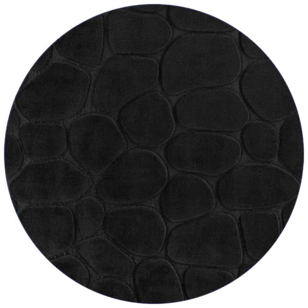 Evideco Pebbles 3D Contour Mat Microfiber Memory Foam 20' x 20"