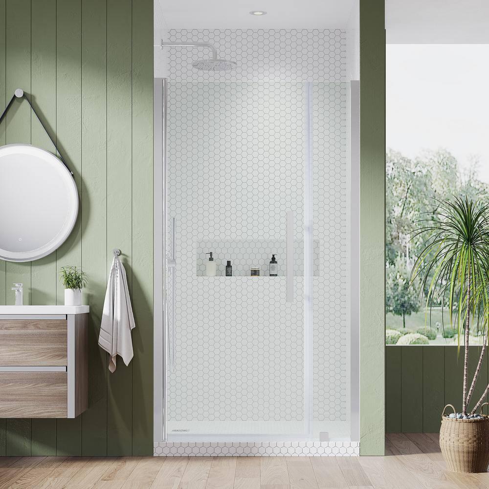 Endless Pasadena 41" W x 72" H Alcove Frameless Shower Kit, Door, Panel