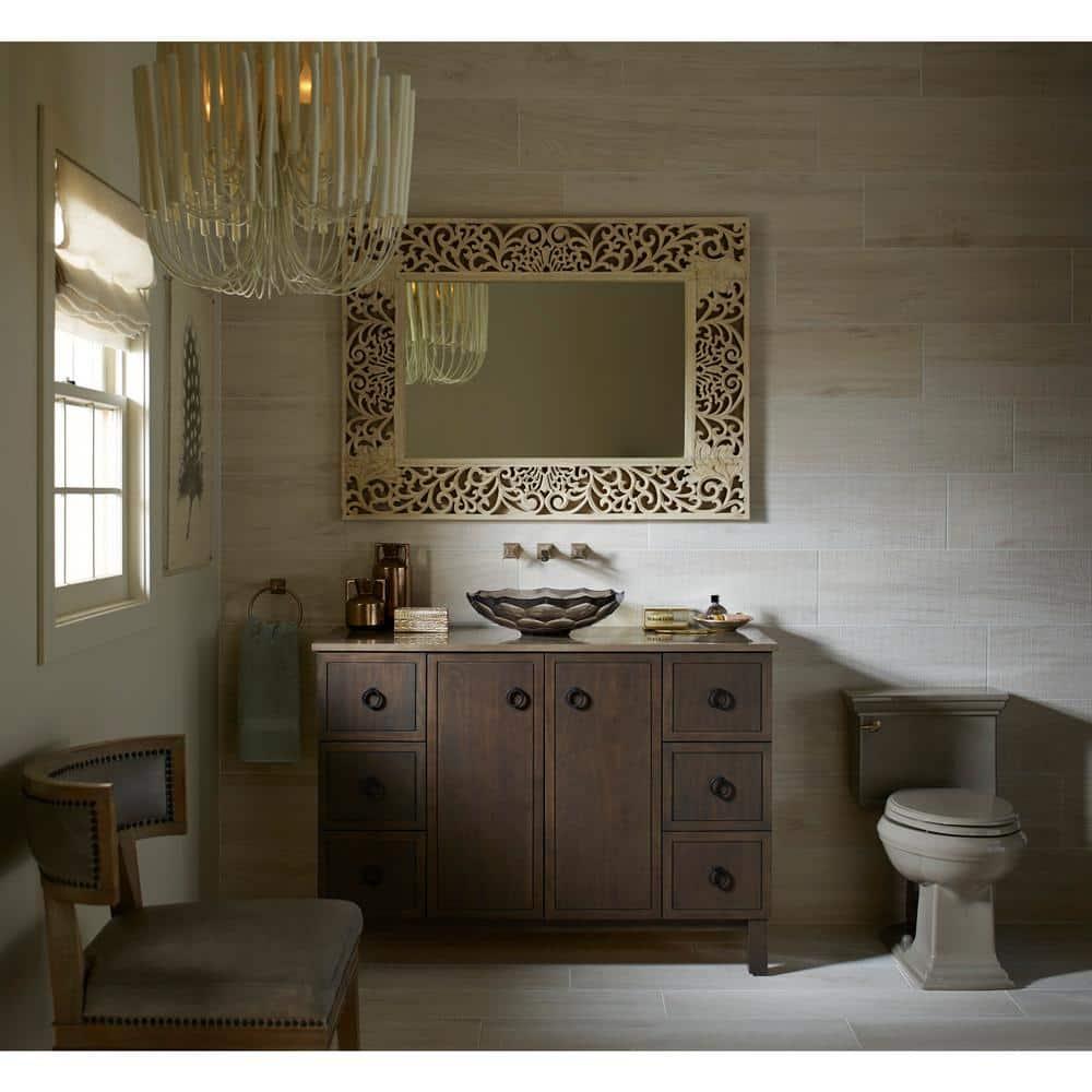Kohler Briolette, Artist Editions Oval Faceted Glass Bathroom Vessel Sink