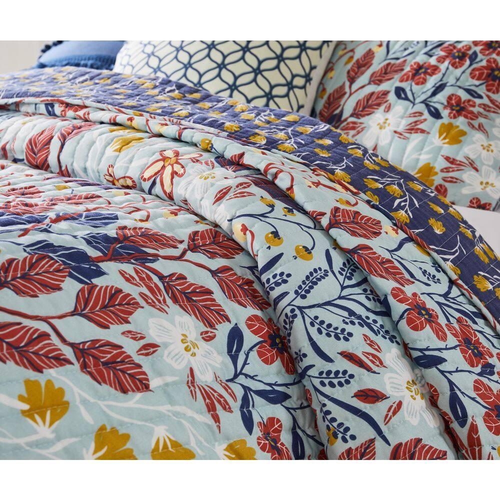 Barefoot Bungalow Koepp Perry Modern Bontanical Reversible Quilt Set