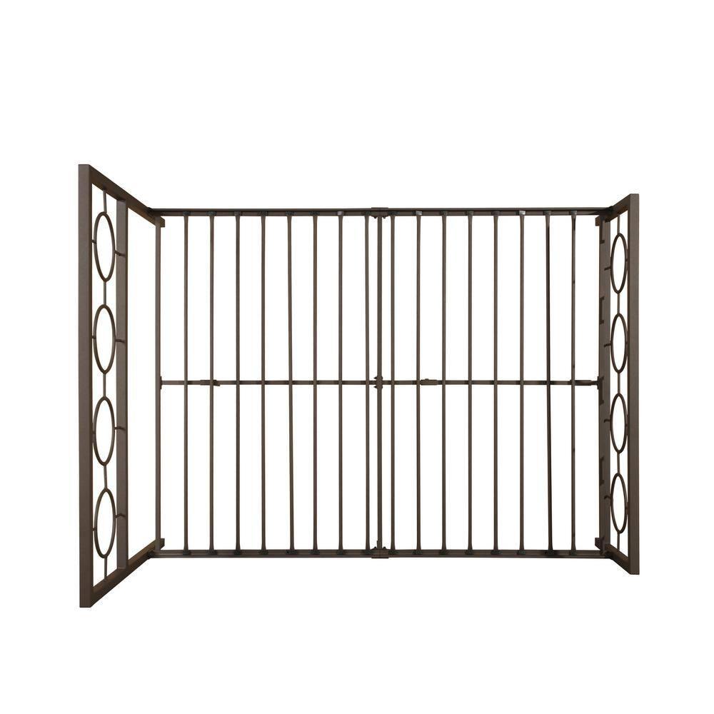 Noble House Ewelina Modern Queen-Size Iron Geometric Low-Profile Bed Frame, Hammered Copper