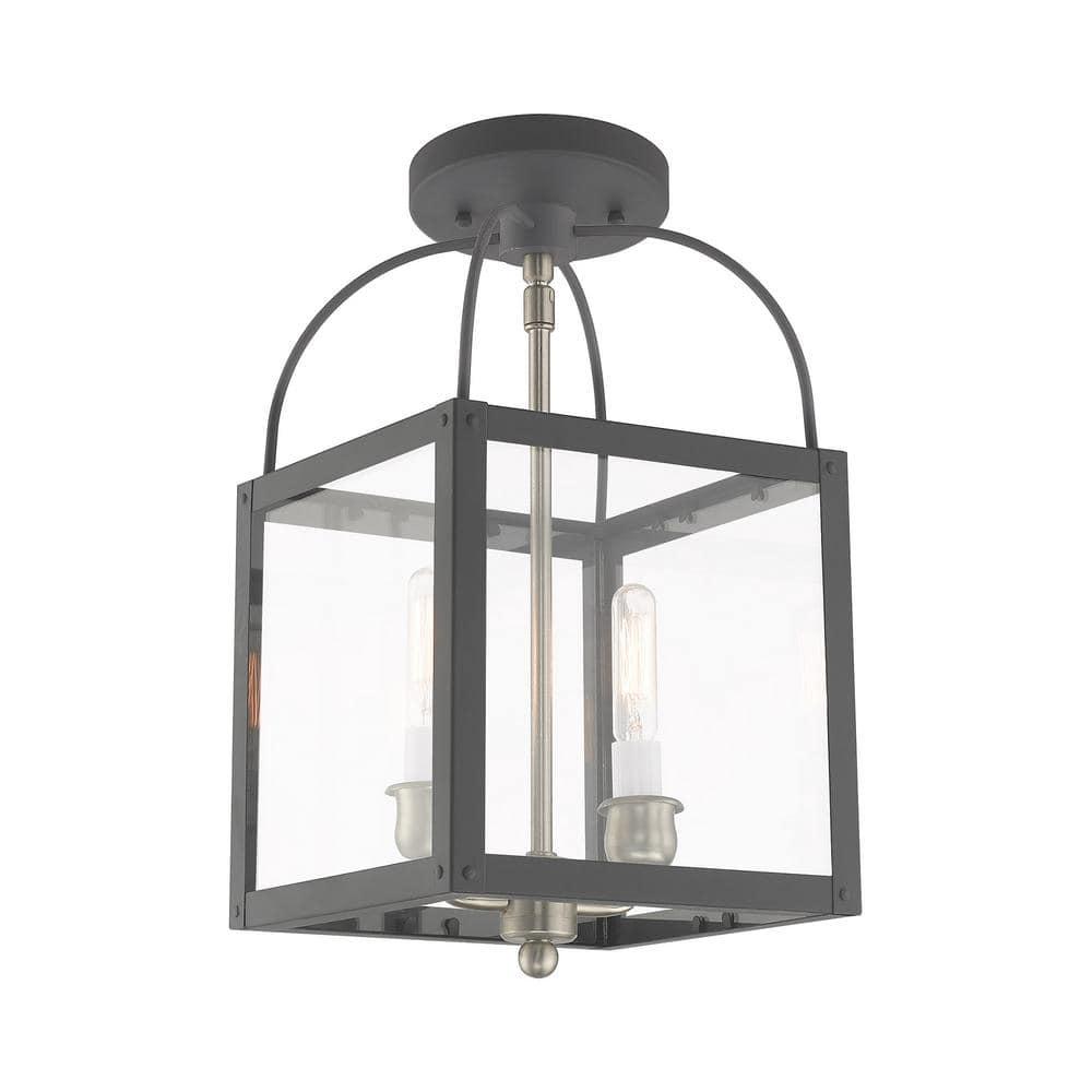 Livex Lighting Milford 2 - Light Pendant in  Scandinavian Gray