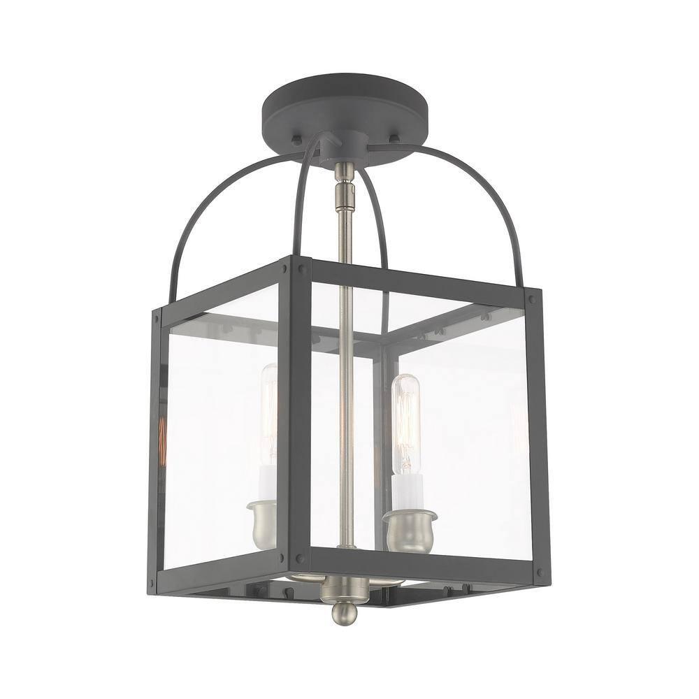 Livex Lighting Milford 2 - Light Pendant in  Scandinavian Gray