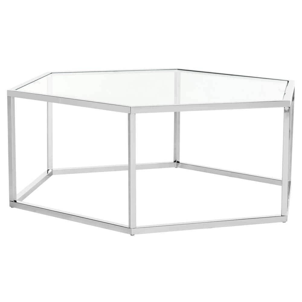 Eliana Coffee Table - Chrome - Safavieh