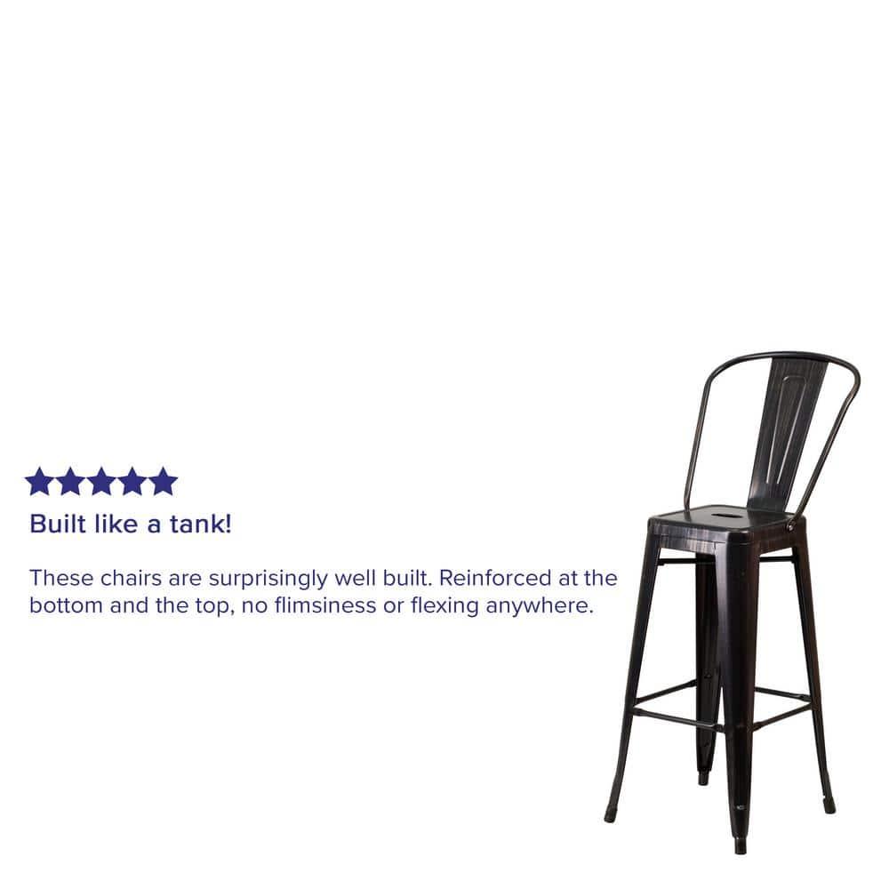 Flash Furniture Metal Outdoor Stool