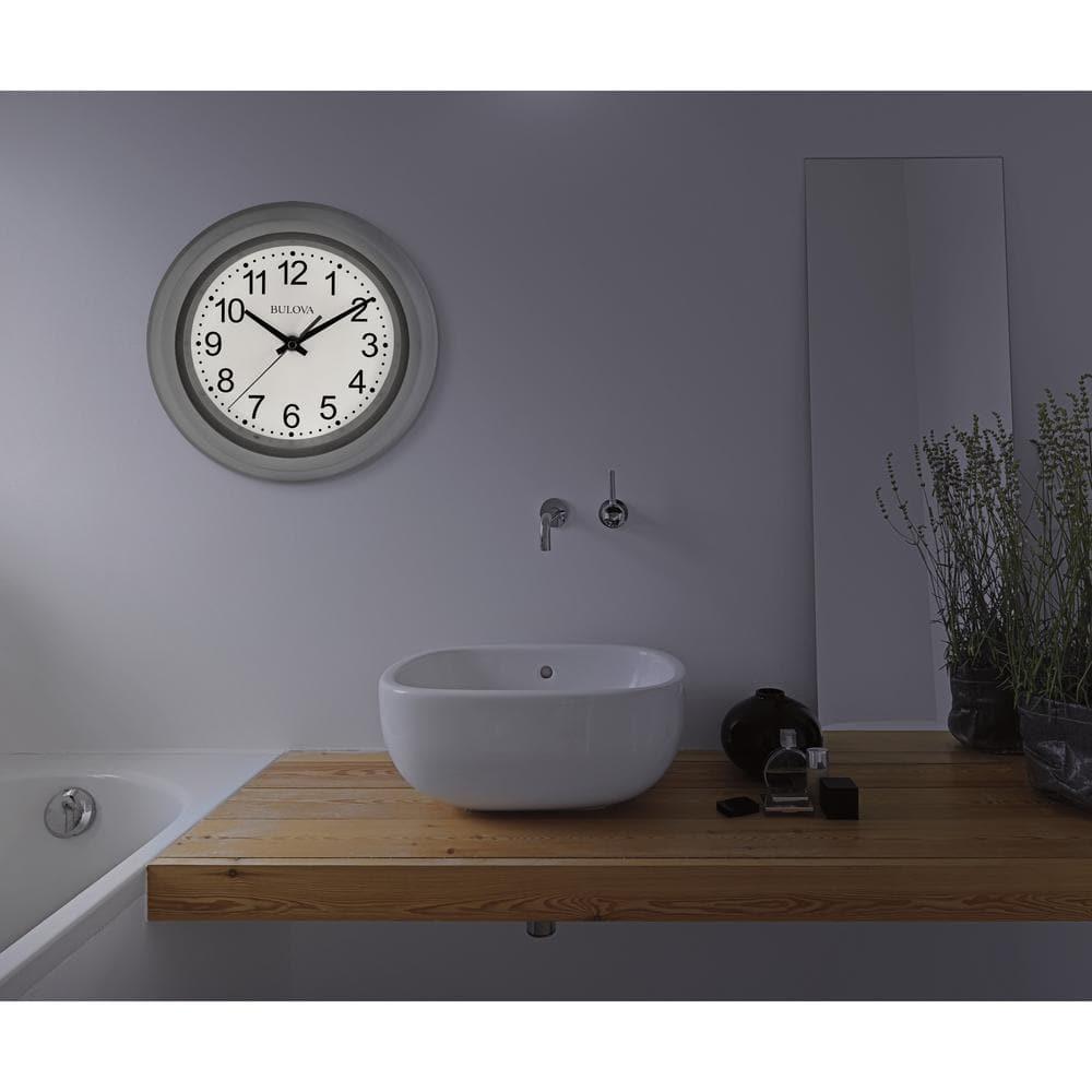Bulova Clocks Night Vision 10" Diameter Quartz Clock