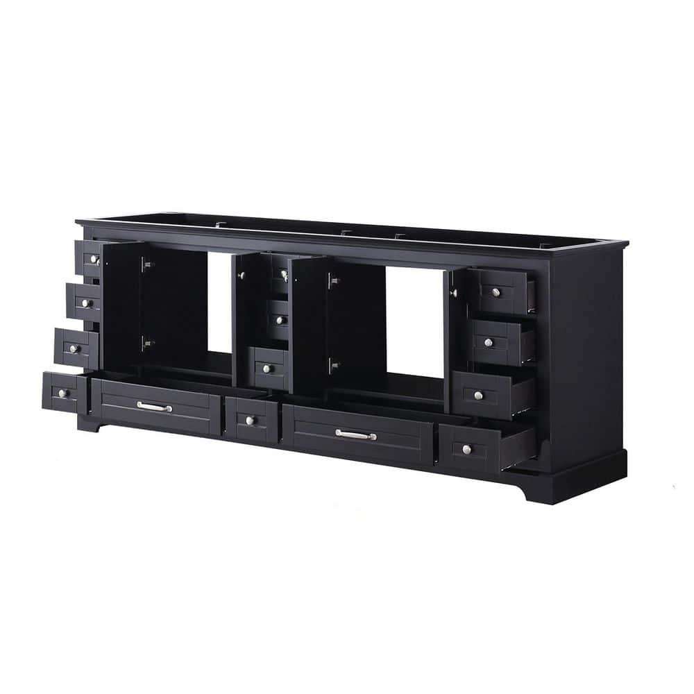 Lexora Dukes 84" Double Bathroom Vanity Base Only