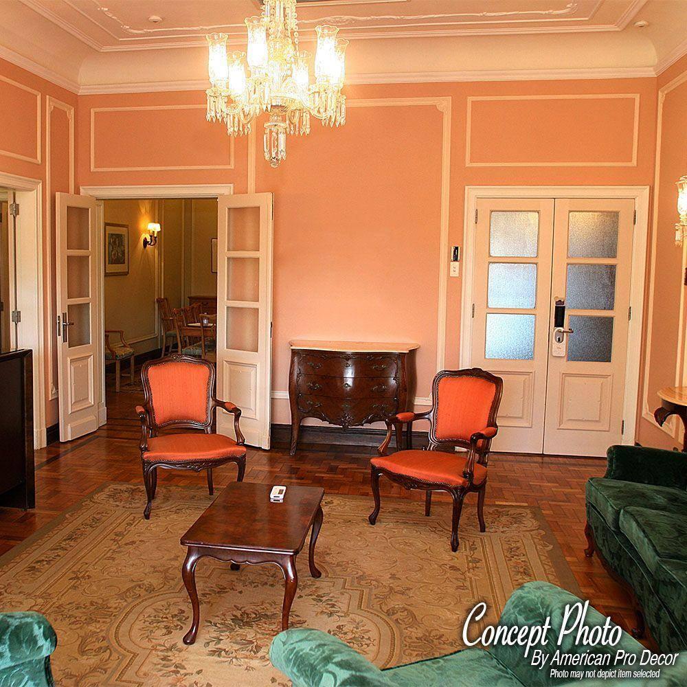 2-1/2 in x 2-1/2 in x 6 in Long Plain Recycled Polystyrene Crown Moulding Sample