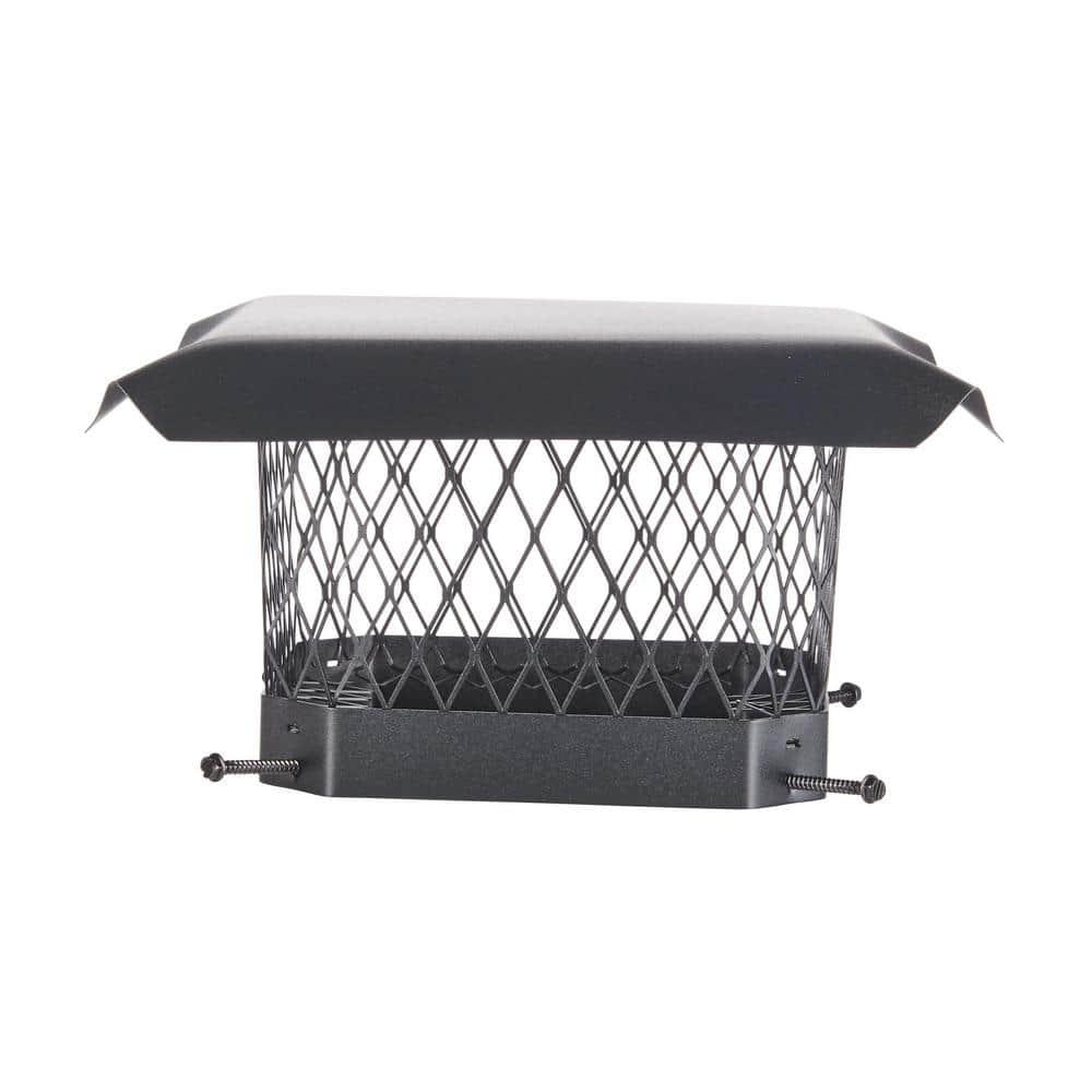 Shelter SC99 Single-Flue Black Galvanized-Steel Chimney Cap (9" x 9")