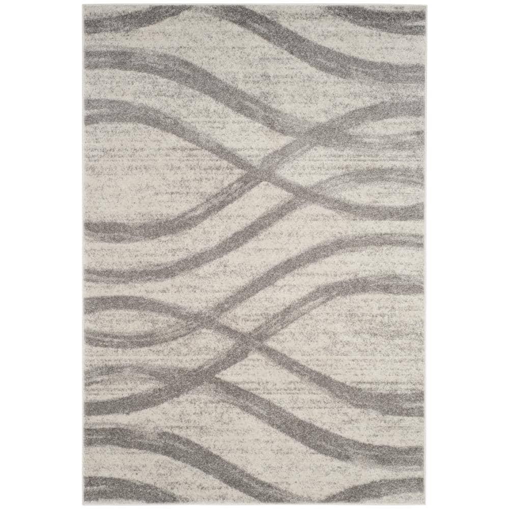 SAFAVIEH Adirondack Isidor Geometric Area Rug, Cream/Grey, 10' x 14'