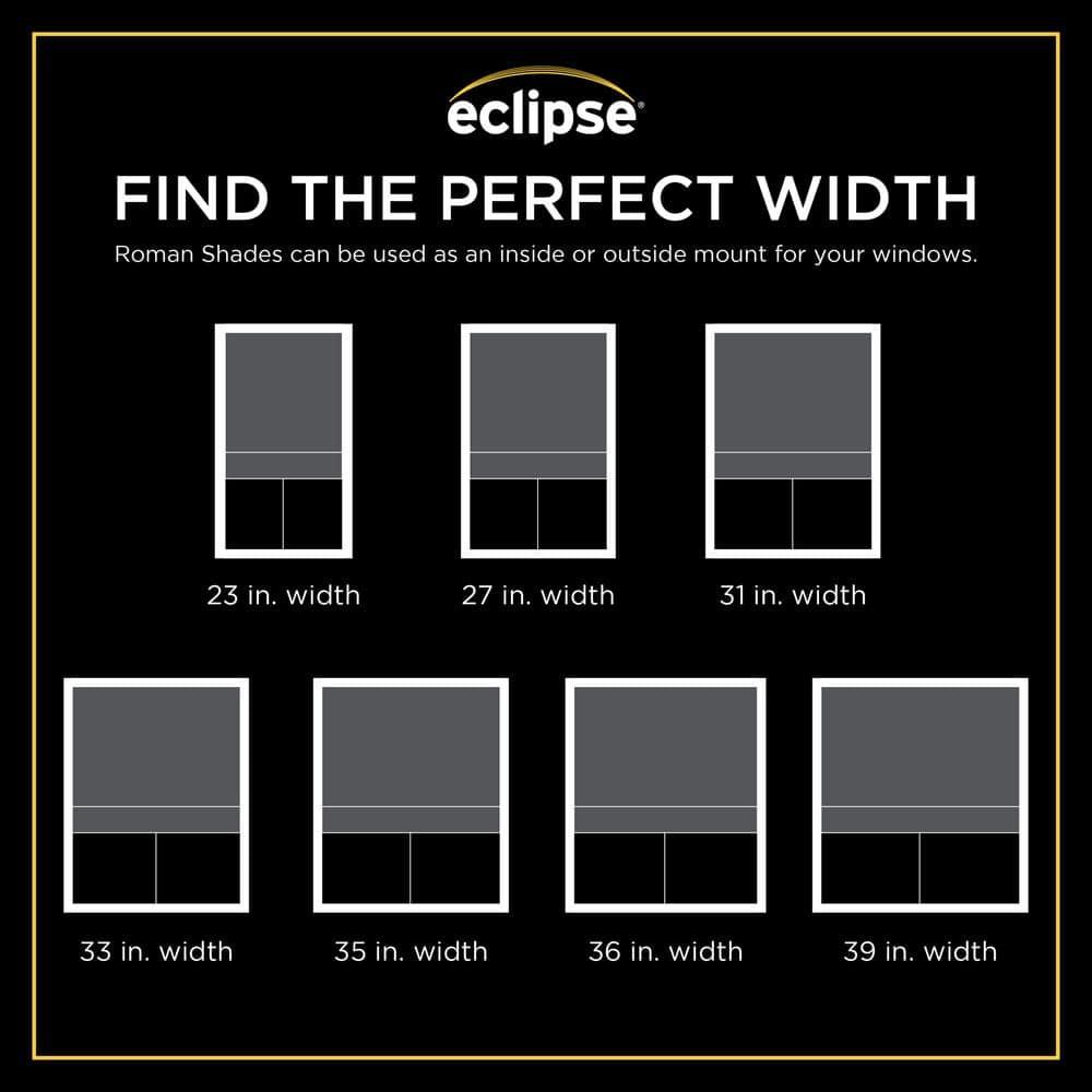 Eclipse Room Darkening Roman Shade