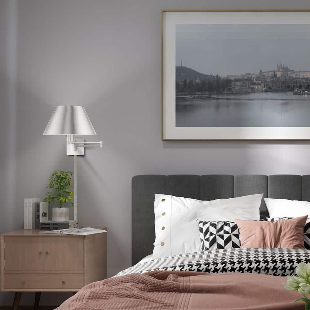 Livex Lighting 1 - Light Wall Light in  Brushed Nickel