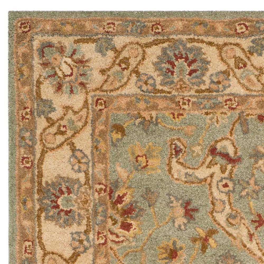 Antiquity AT311 Hand Tufted Area Rug - Teal/Beige - 7'6"x9'6" - Safavieh.