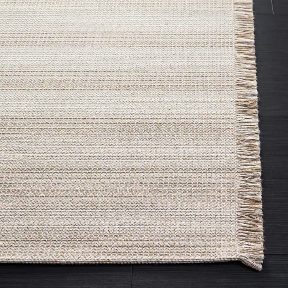 Augustine AGT501 Machine Made Indoor Area Rug - Ivory/Taupe - 6'-4"x6'-4" - Safavieh