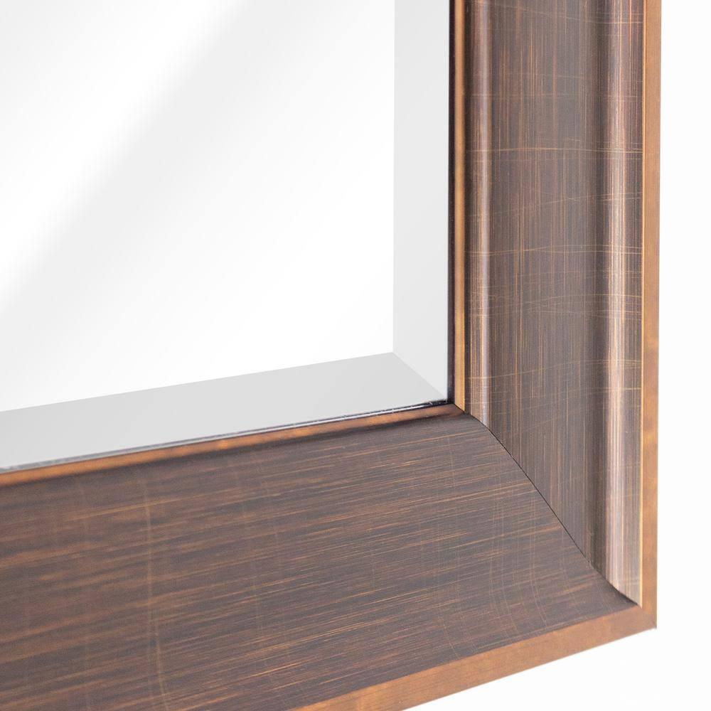 Head West Oil rubbed Bronze Framed Beveled Accent Wall Vanity Mirror - 28 x 34