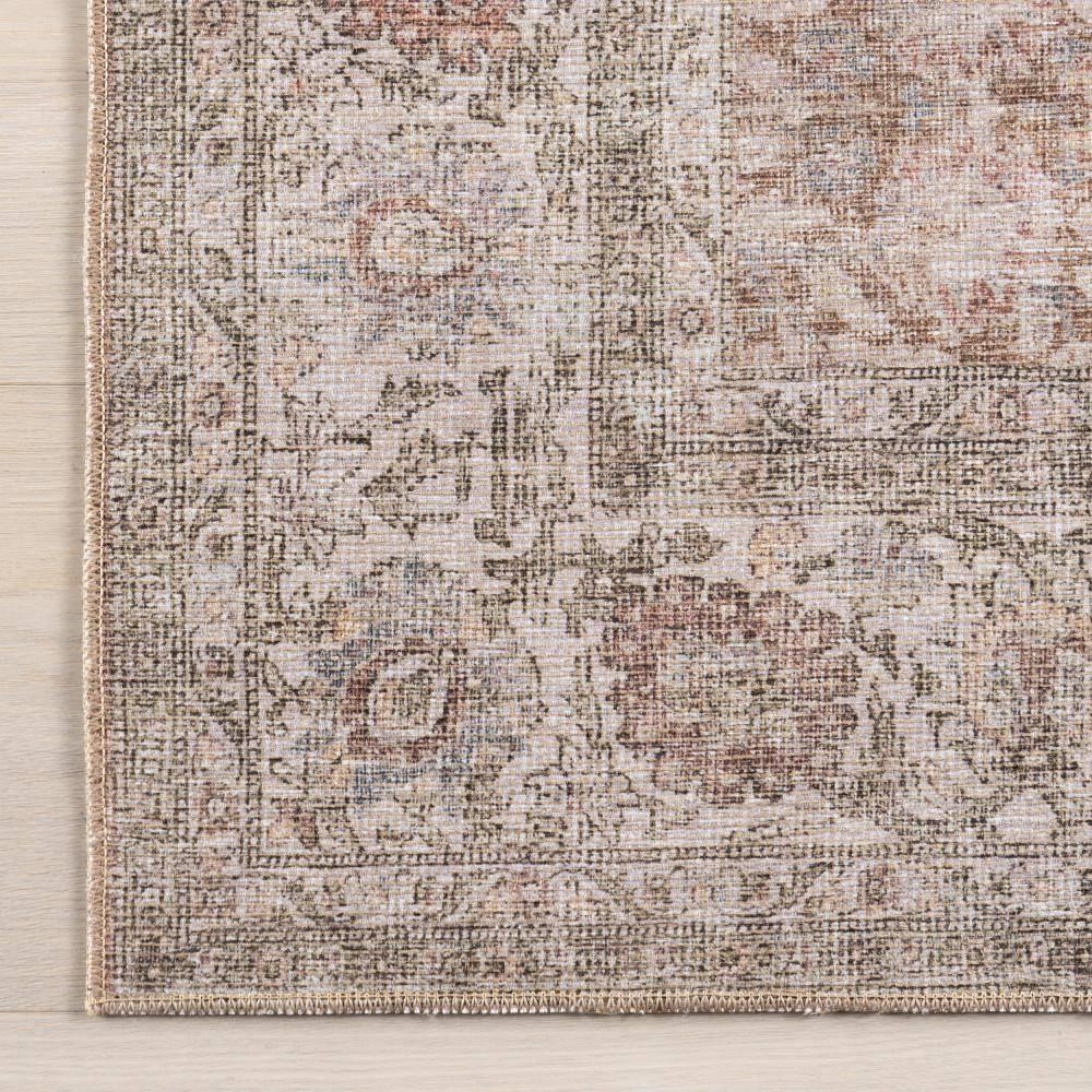 Nuloom Hillstone Collection Glenette Traditional Vintage Medallion Area Rug, 10' x 13', Ivory