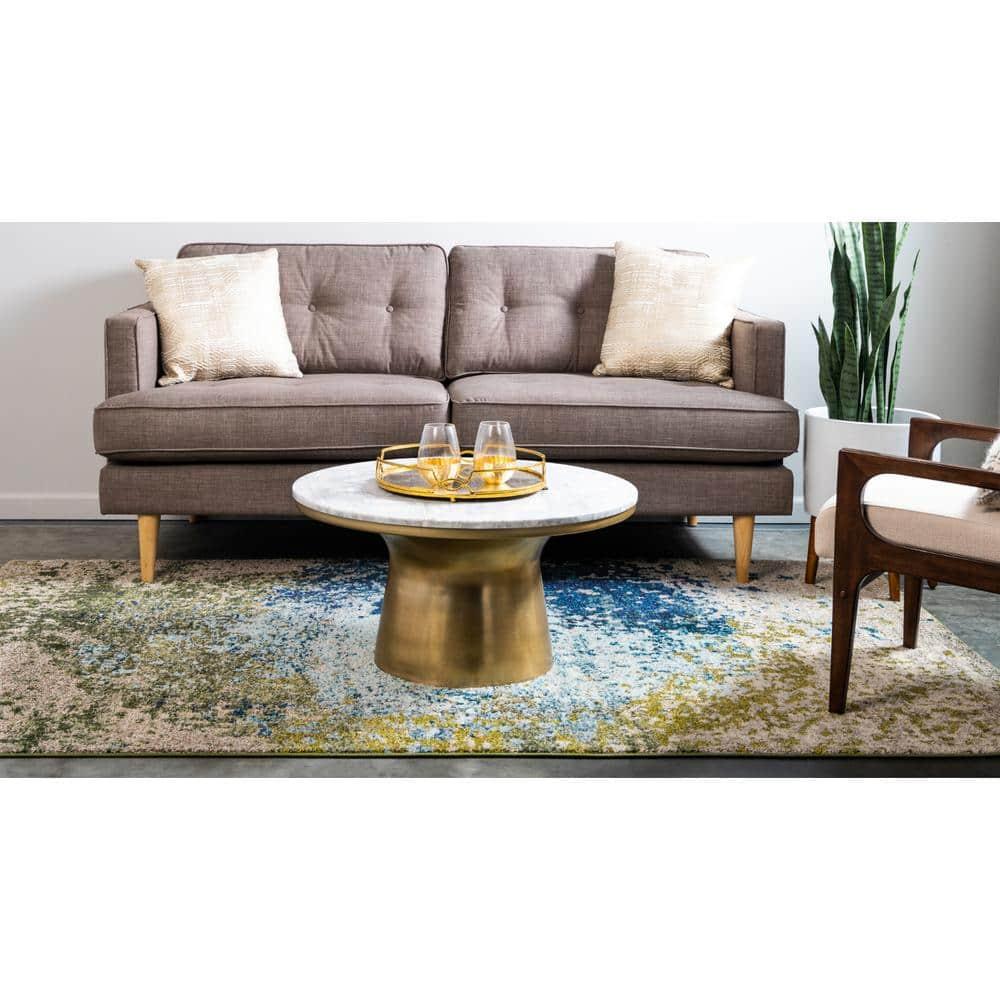 Unique Loom 9' 0 x 12' 2 Blue Estrella Vella Area Rug