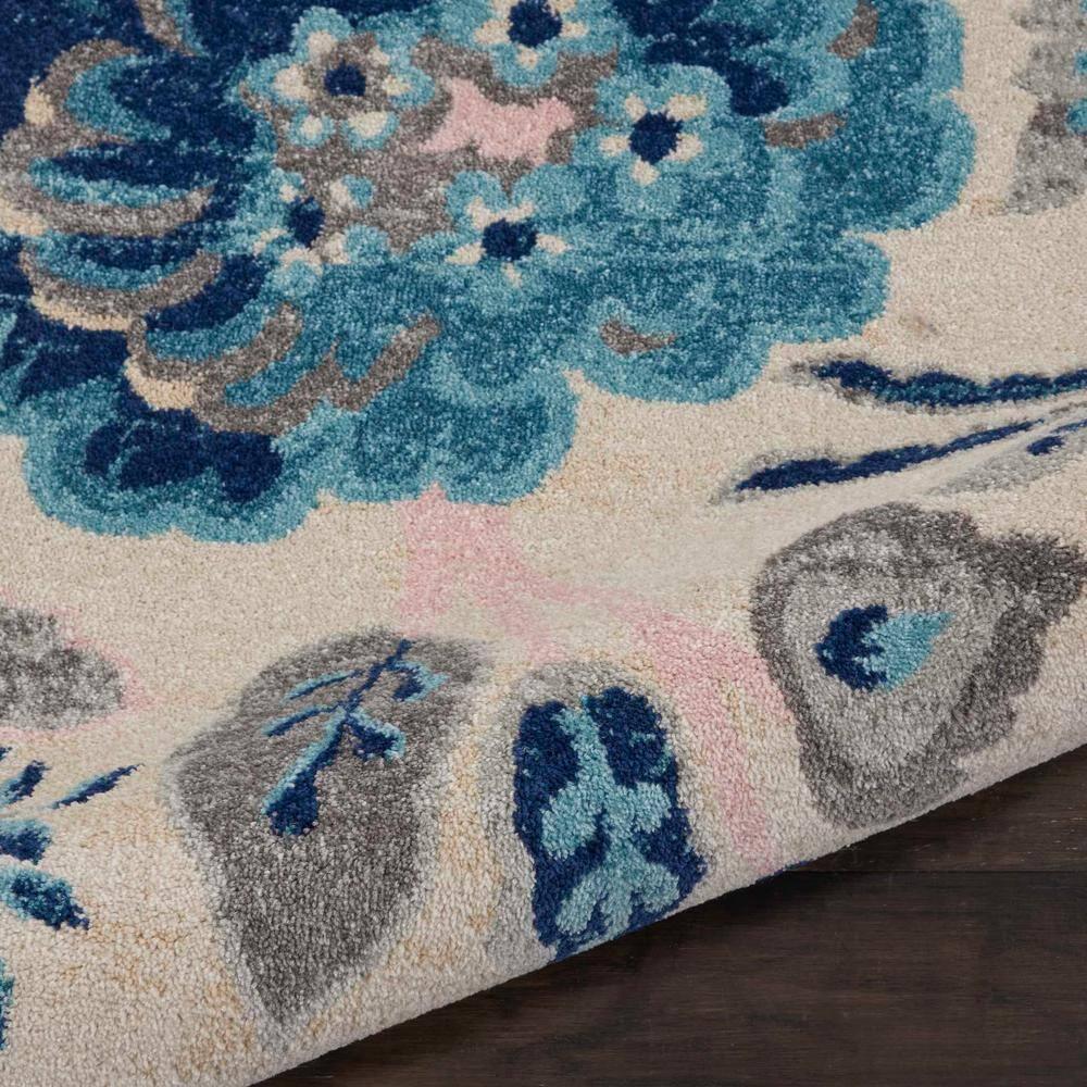 Nourison Tranquil 8' X 10' Ivory/Light Blue Area Rug French Country Eclectic Floral by Nourison