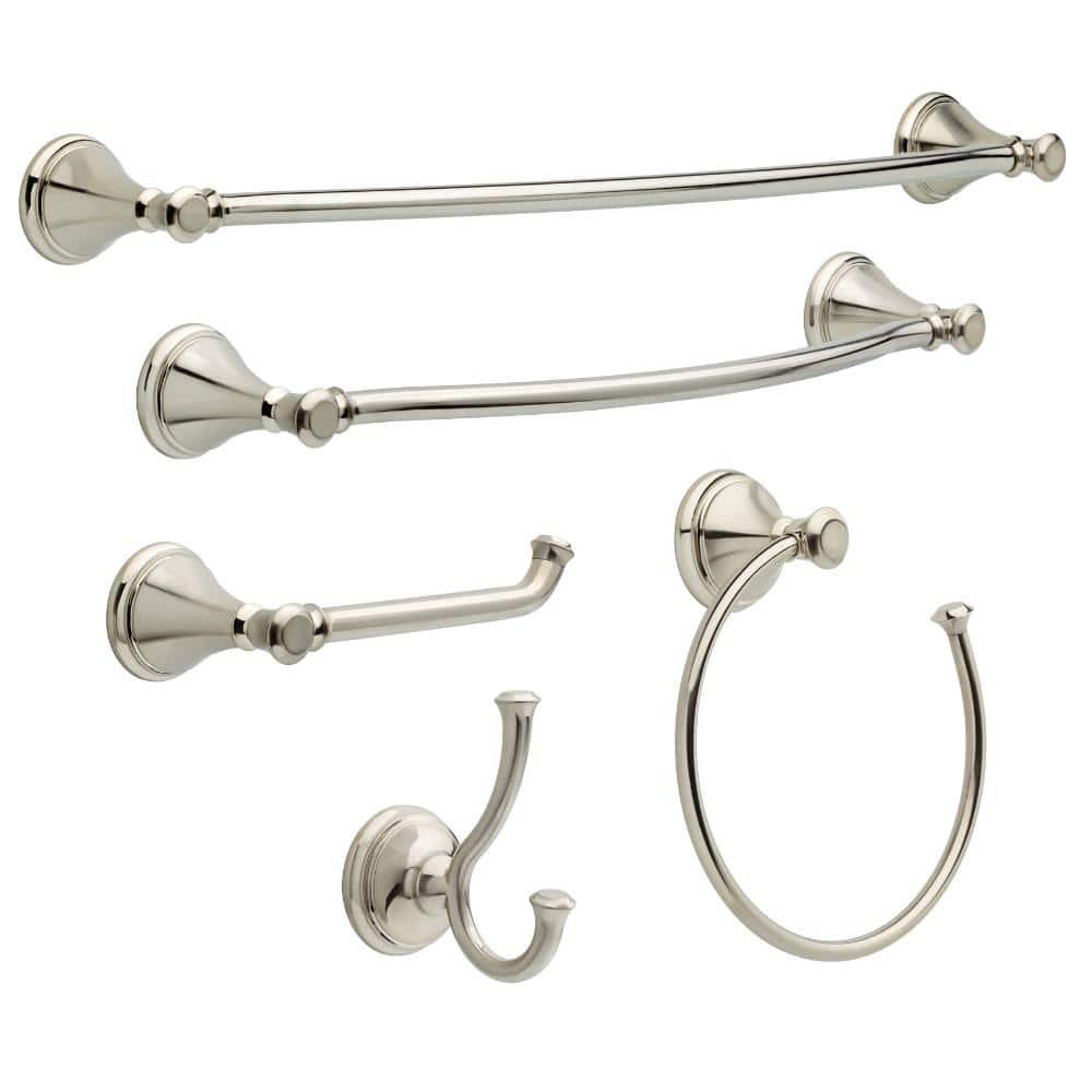 Cassidy 24 in. Wall Mount Double Towel Bar Bath Hardware Accessory