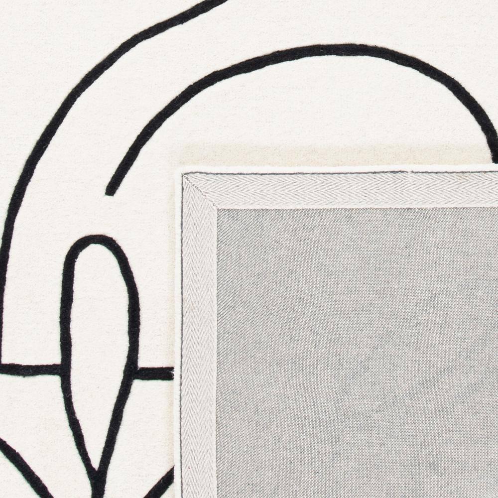 SAFAVIEH Fifth Avenue Dawson Abstract Area Rug, Ivory/Black, 4' x 6'