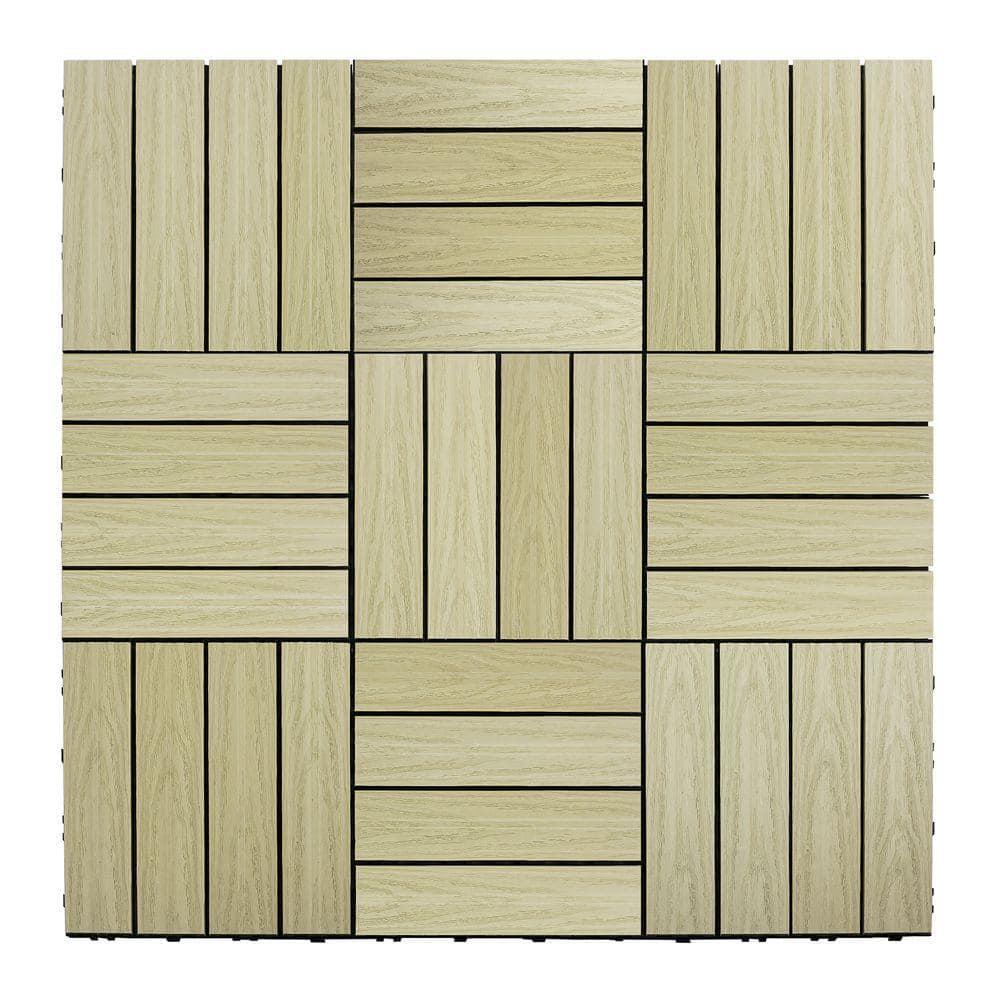 UltraShield Naturale Composite 12" x 12" Interlocking Deck Tile