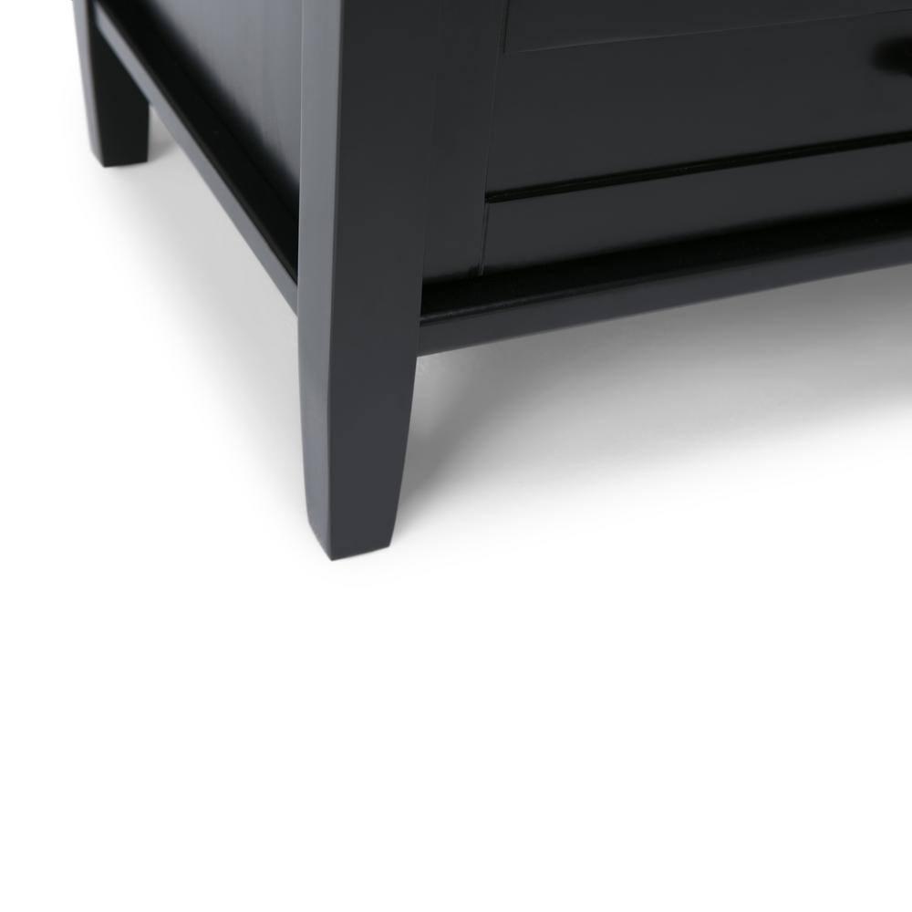 Simpli Home Warm Shaker 47"W Solid Wood TV Stand for TVs up to 55" with 2 Storage Cabinets and 2 Drawers