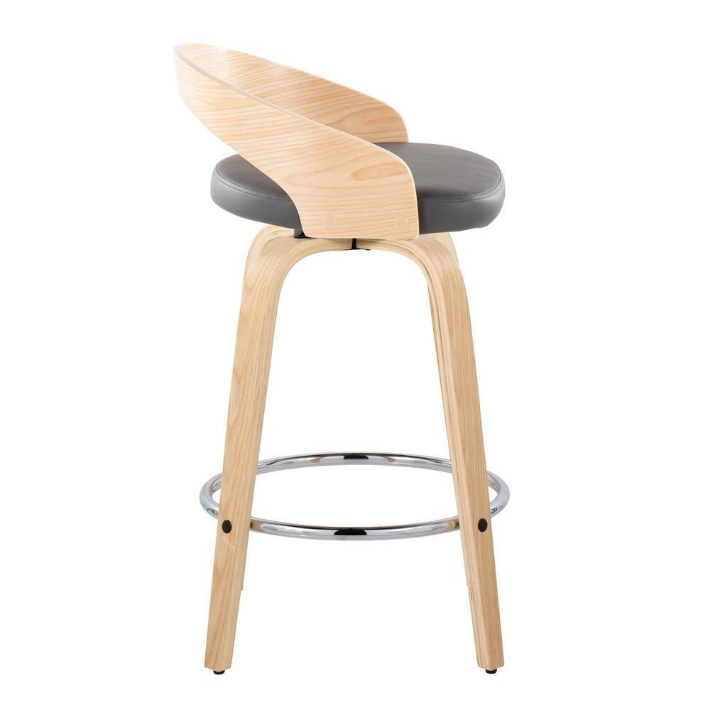 Grotto Swivel Upholstered Counter Stool
