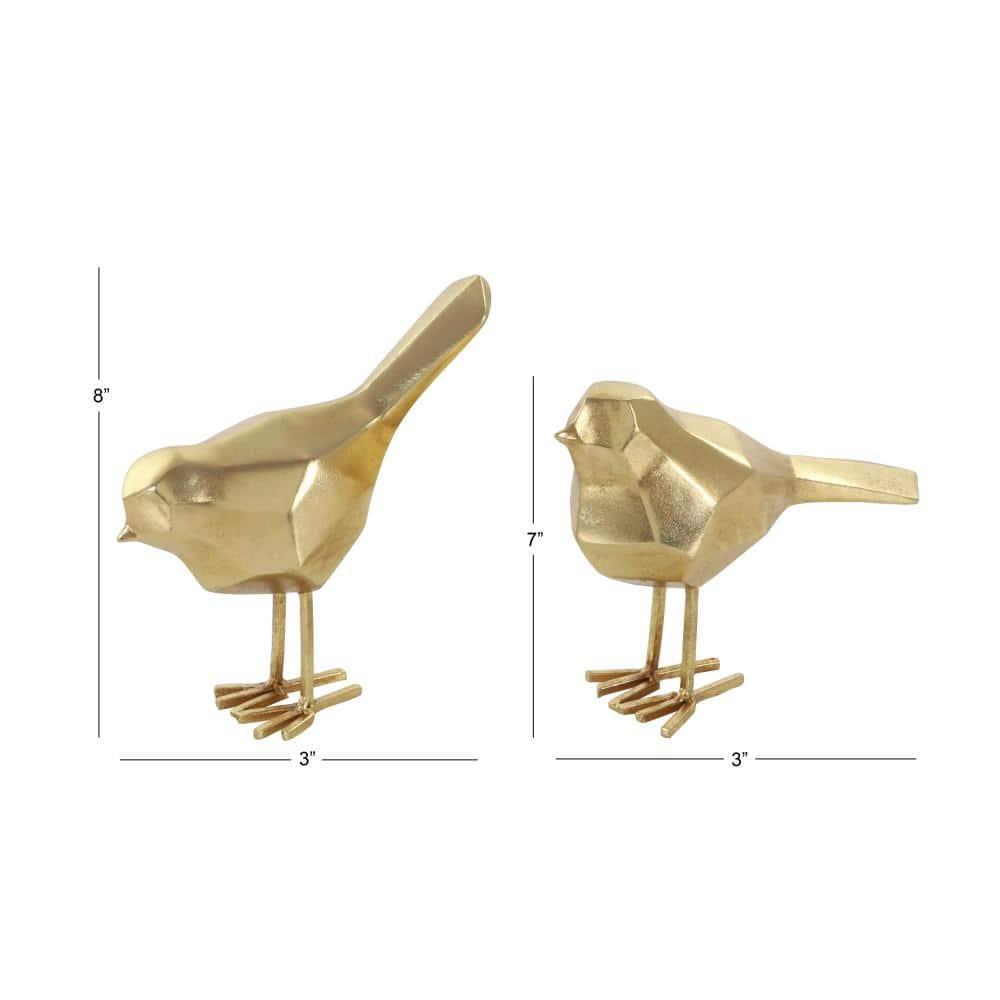 CosmoLiving by Cosmopolitan Polystone Bird Decorative Sculpture with Origami Accents