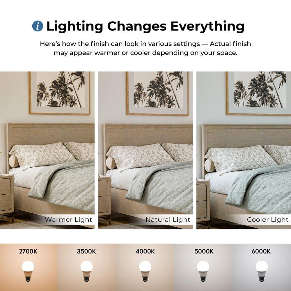 HOMES: Inside + Out 3pc Eastern King Neovesi Platform Bedroom Set Boho with 2 Nightstands Oak