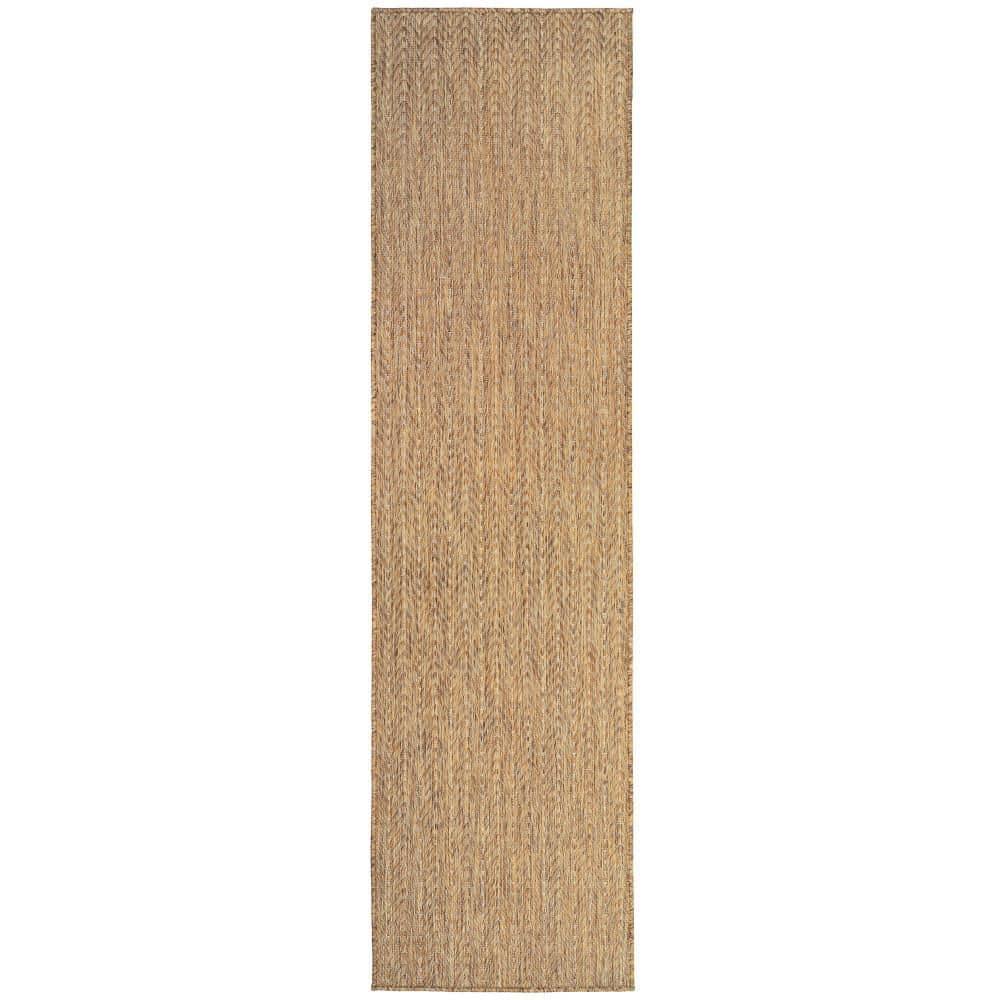 Nourison Horizon Indoor/Outdoor 2' x 6' Natural Modern Rug