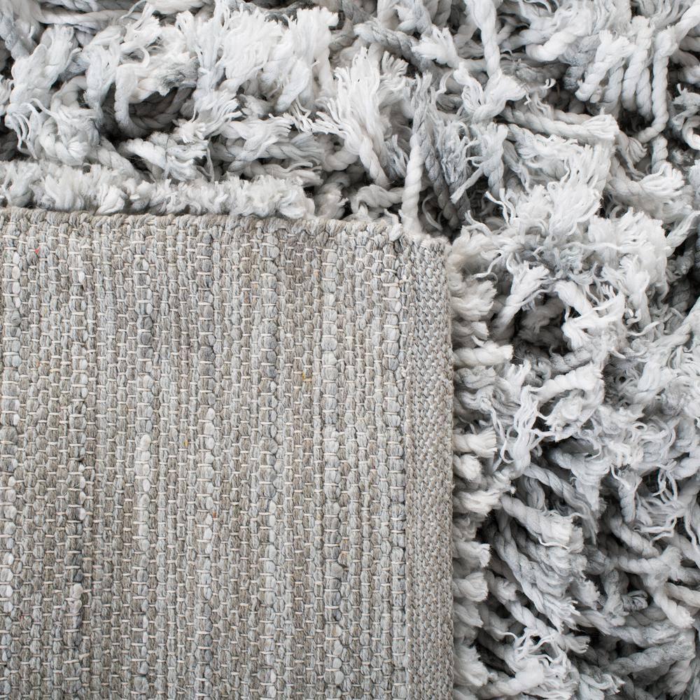 Rio Shag SG960 Hand Loomed Indoor Area Rug - Grey/Ivory - 5'x8' - Safavieh