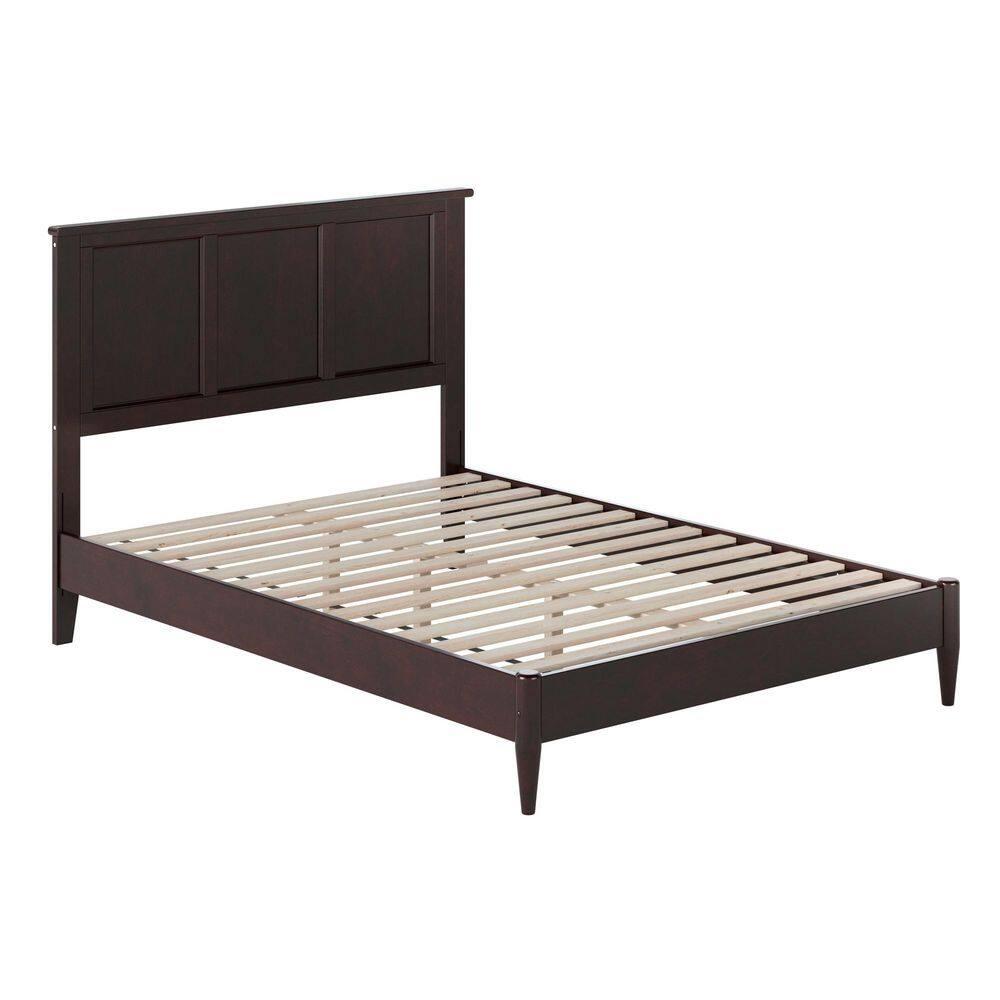 AFI Charlotte Full Solid Wood Low Profile Platform Bed, Espresso