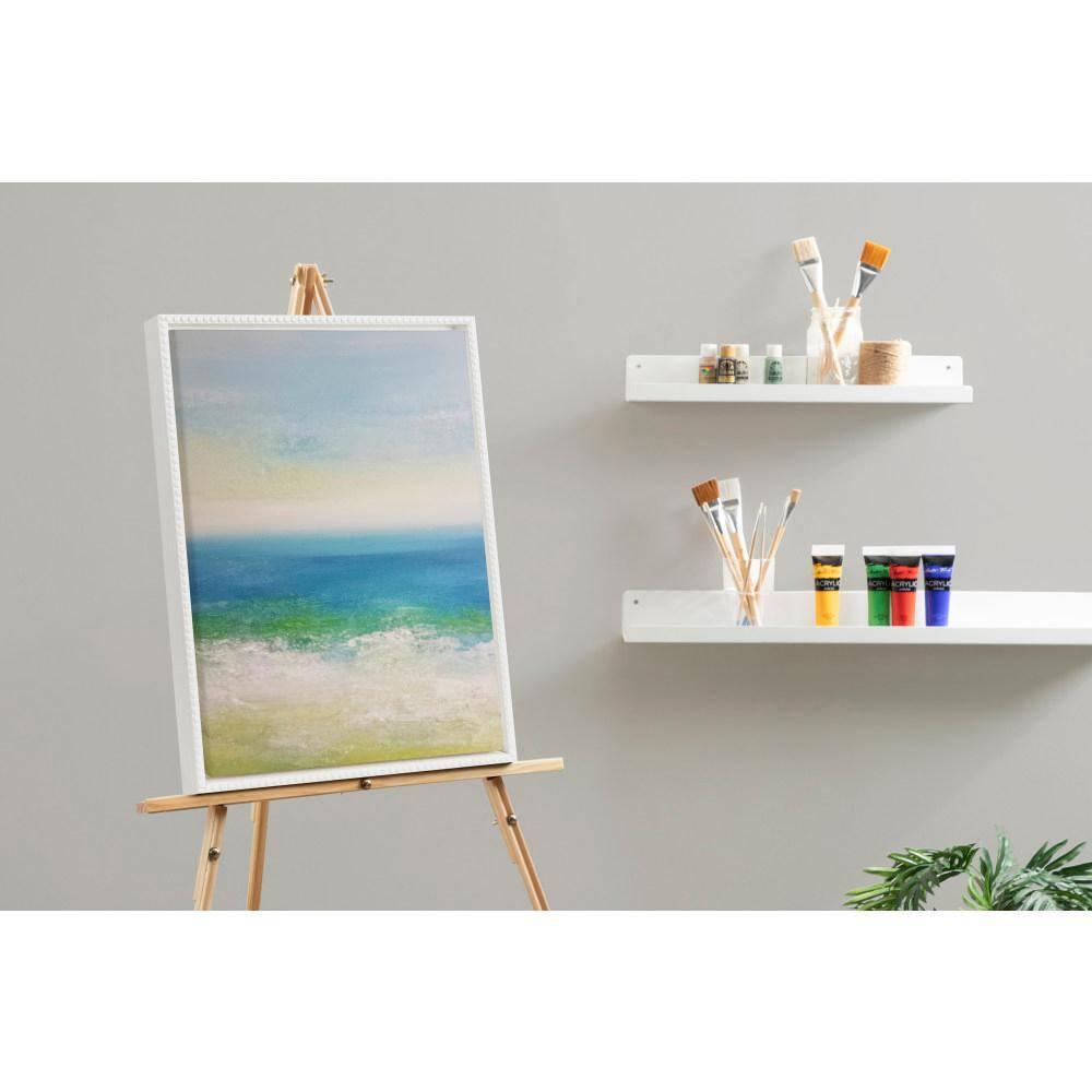 Kate & Laurel All Things Decor 18"x24" Sylvie Beaded Blank Canvas: Transitional Decor, Modern Art Style