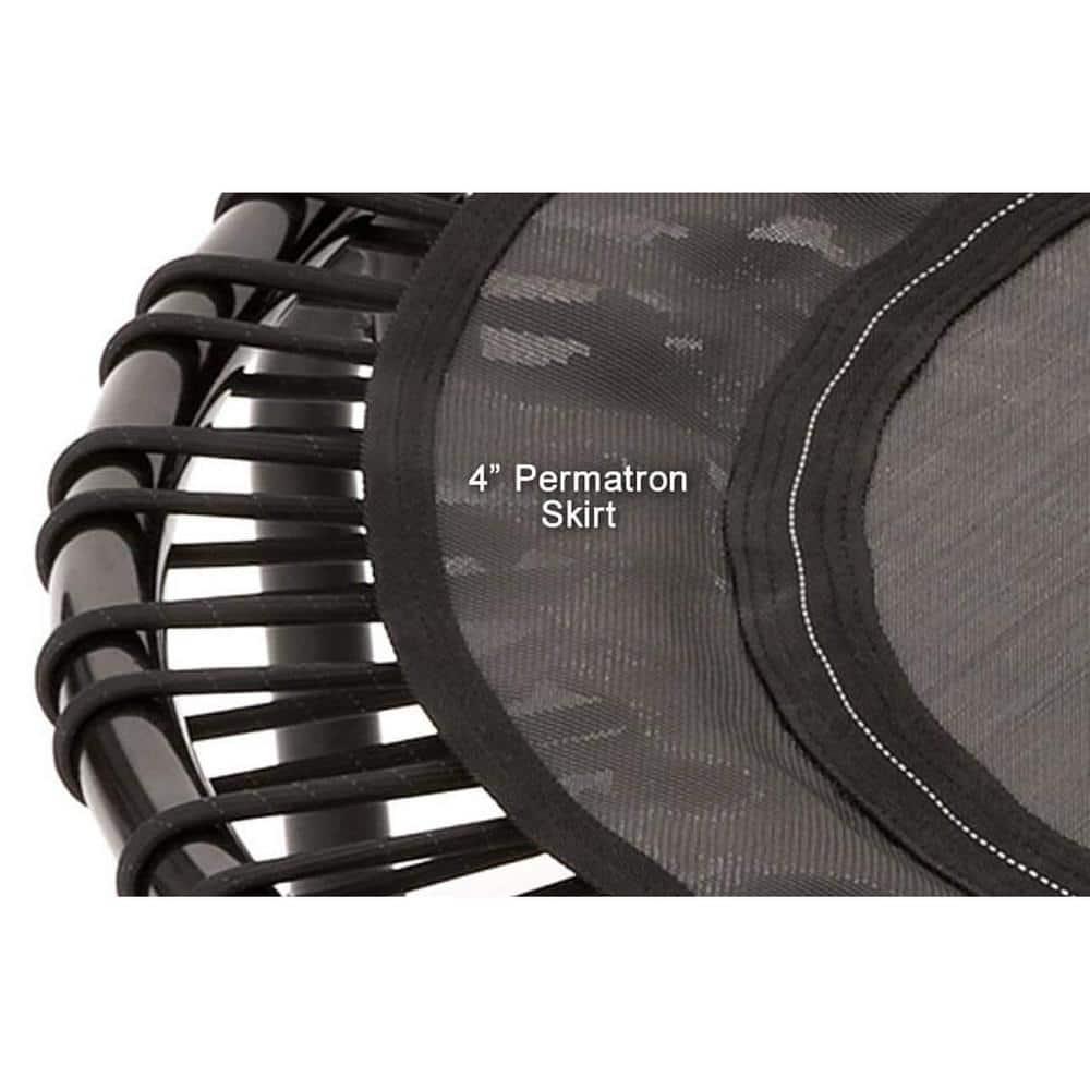 JumpSport 220 In Home Cardio Fitness Rebounder - Mini Trampoline with Handle Bar Accessory, Premium Bungees and Workout DVD