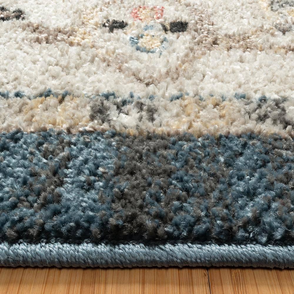 Gertmenian Heirloom Hadley Traditional Oriental Border Blue Tan Polypropylene Area Rug