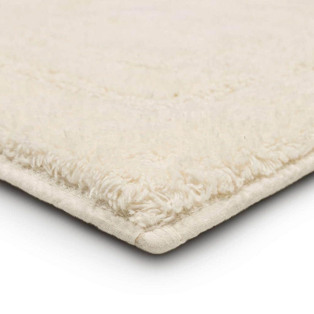 Mohawk Cotton Bath Mat Soft Absorbent Quick Dry Machine Washable Bathroom Mat, Natural, 21" x 34"