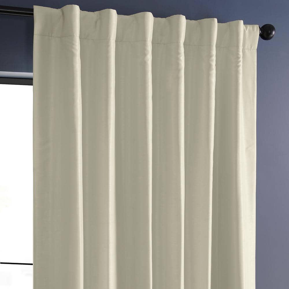 Half Price Drapes Crescent Moon Silk Blackout Curtains for Bedrooms(1 Panel),50WX 84L
