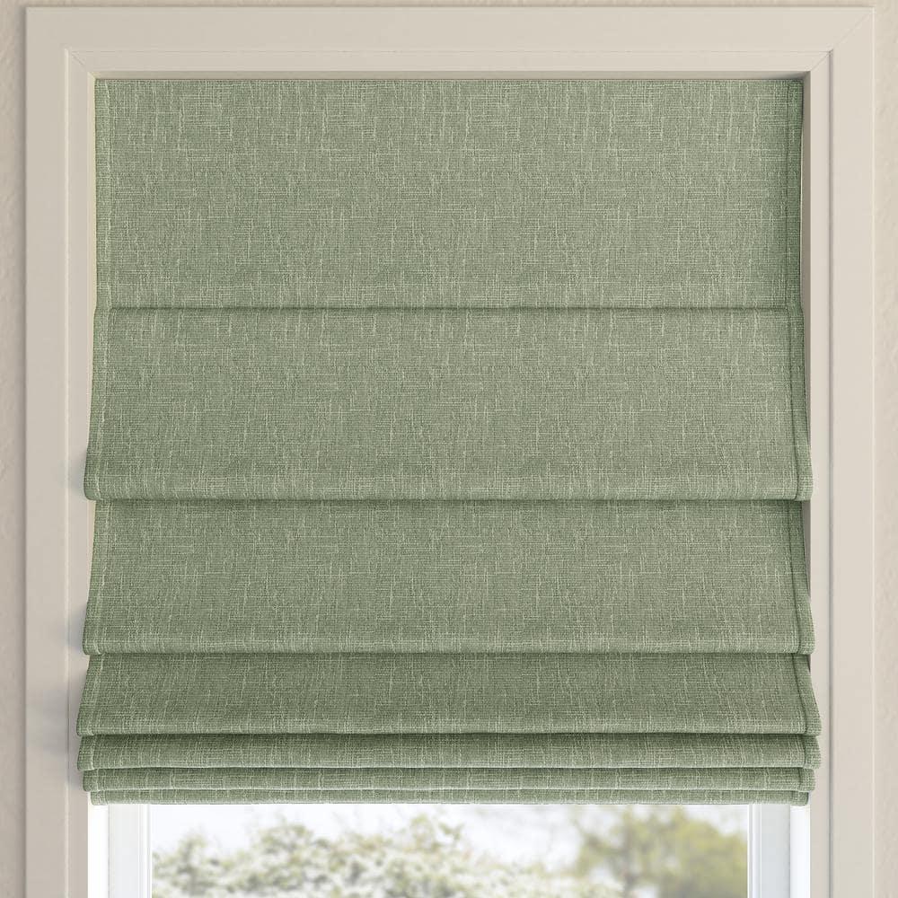 Sun Zero Pryer Textured 100% Blackout Cordless Roman Shade